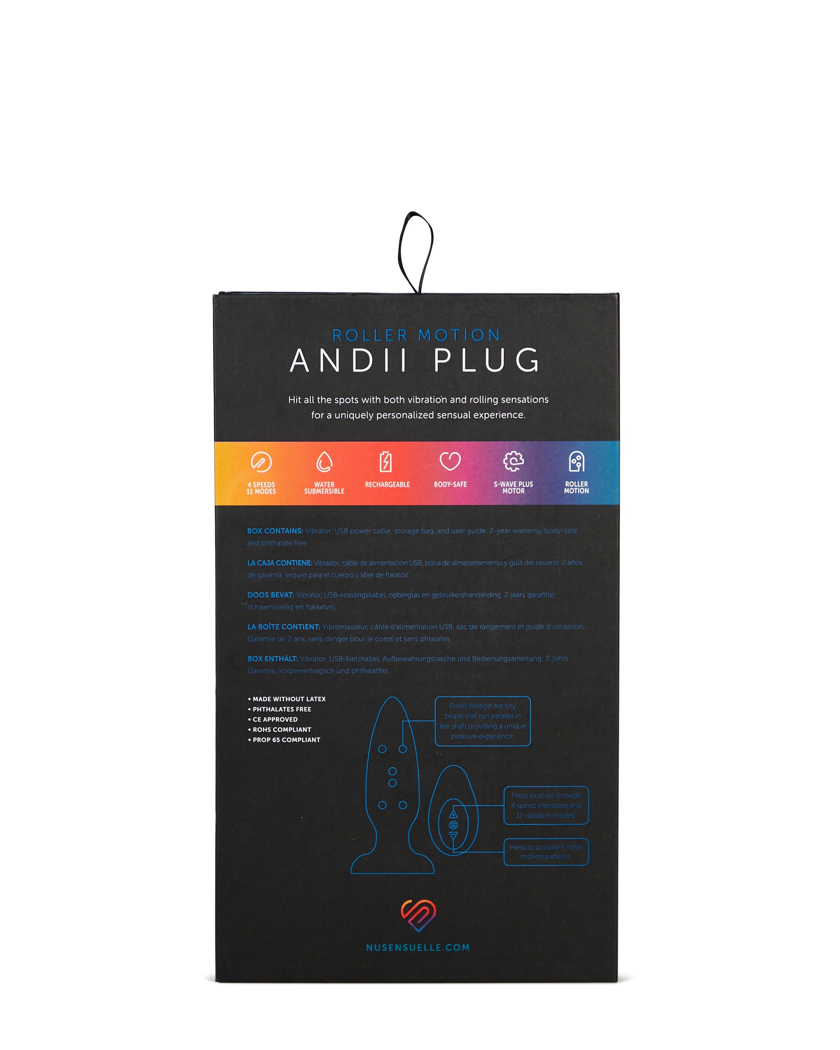 Nu Sensuelle ANDII Vibrating Butt PlugNu Sensuelle ANDII Vibrating Butt Plug