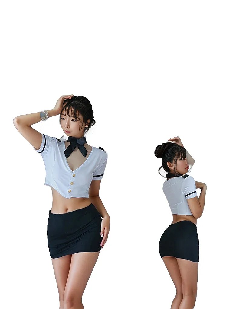 Sexy Sailor Stewardess Cosplay Lingerie for LadiesSexy Sailor Stewardess Cosplay Lingerie