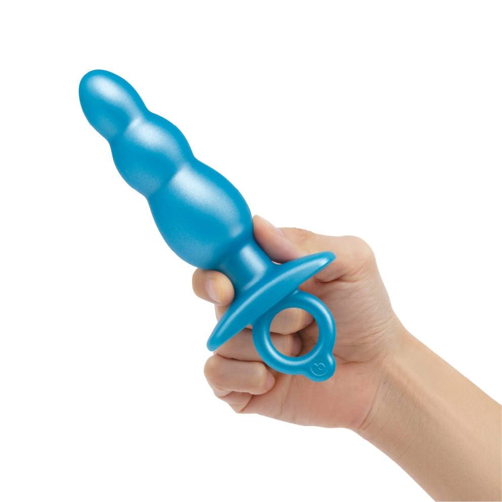b-Vibe BOUNCE PLUG Butt Plug Beaded Textured Silicone Plug Anal Beads