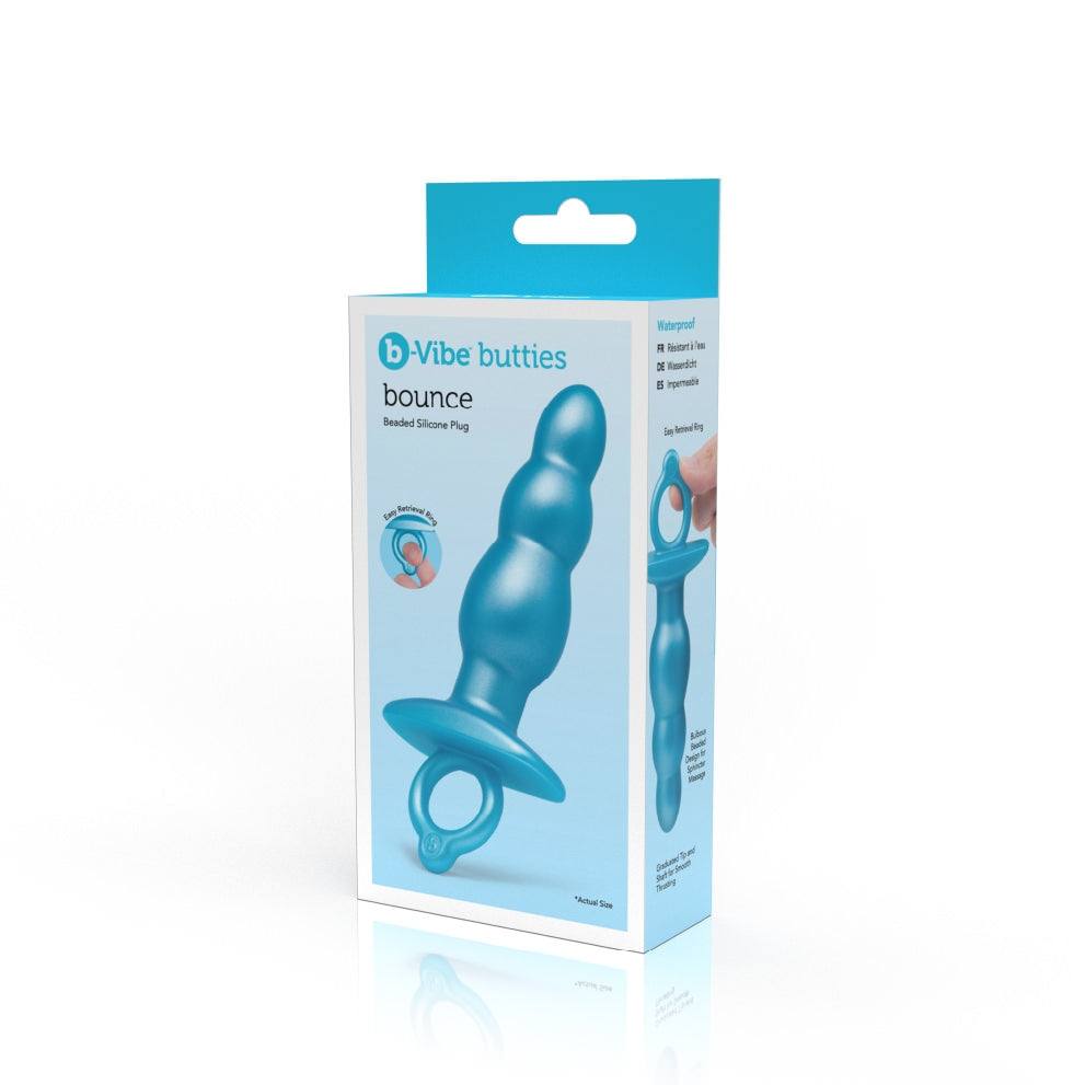 b-Vibe BOUNCE PLUG Butt Plug Beaded Textured Silicone Plug Anal Beads