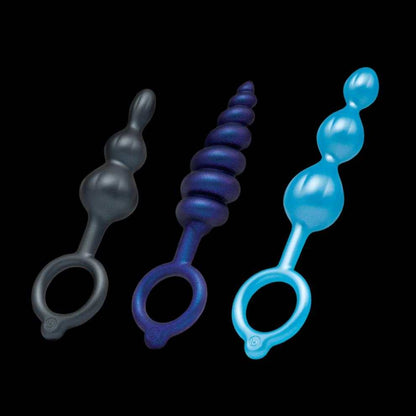 b-Vibe BEADED BUTTIES BUNDLE Silicone Anal Plugs Beads Anal Training 