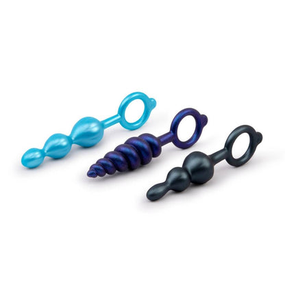b-Vibe BEADED BUTTIES BUNDLE Silicone Anal Plugs Beads Anal Training 