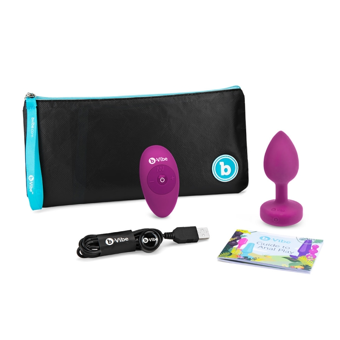 b-Vibe VIBRATING JEWEL PLUG | S/M Vibrating Butt Plug-Vibe VIBRATING JEWEL PLUG