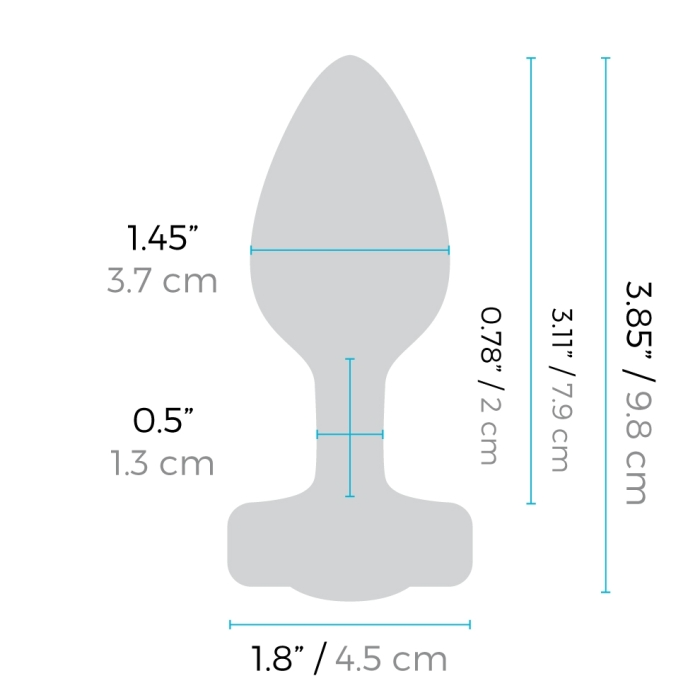b-Vibe VIBRATING JEWEL PLUG | S/M Vibrating Butt Plug-Vibe VIBRATING JEWEL PLUG