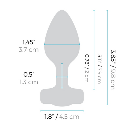 b-Vibe VIBRATING JEWEL PLUG | S/M Vibrating Butt Plug-Vibe VIBRATING JEWEL PLUG