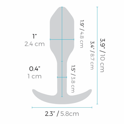 b-Vibe VIBRATING SNUG PLUG | S Vibrating Butt Plug-Vibe VIBRATING SNUG PLUG