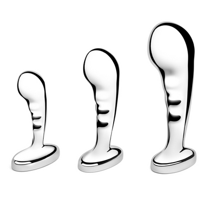 b-Vibe STAINLESS STEEL P-SPOT TRAINING SET-Vibe STAINLESS STEEL