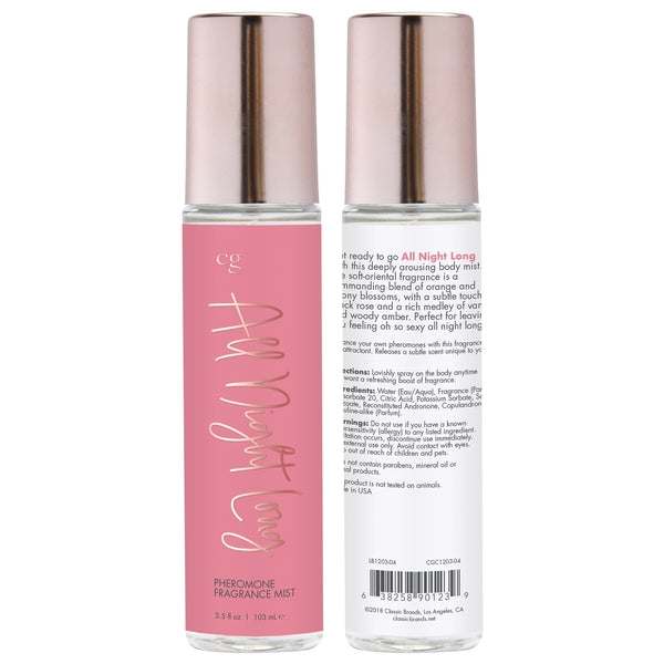 CG ALL NIGHT LONG Fragrance Body Mist with Pheromones - Soft - OrientaNIGHT LONG Fragrance Body Mist