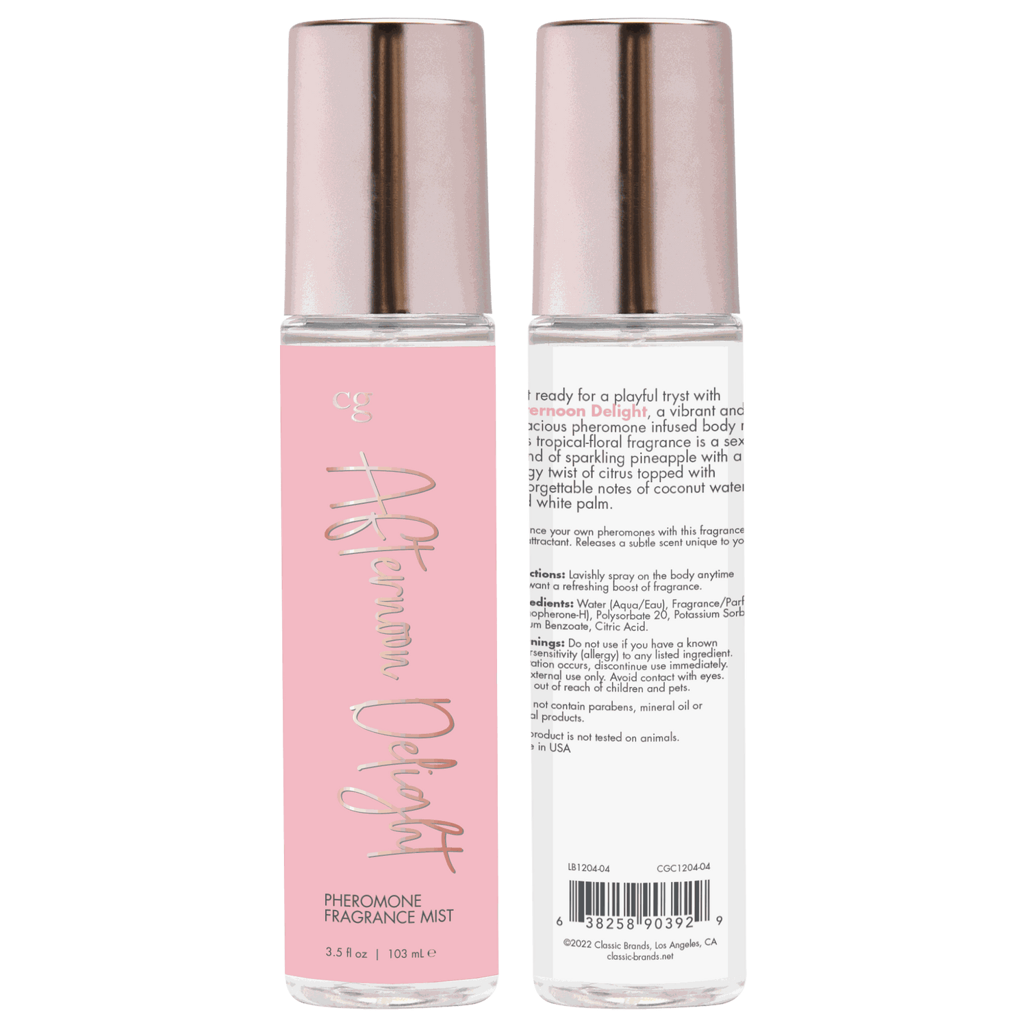 CG AFTERNOON DELIGHT Fragrance Body Mist with PheromonesCG AFTERNOON DELIGHT Fragrance Body Mist