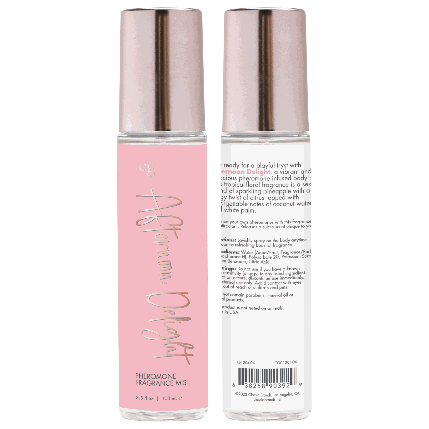 CG AFTERNOON DELIGHT Fragrance Body Mist with PheromonesCG AFTERNOON DELIGHT Fragrance Body Mist