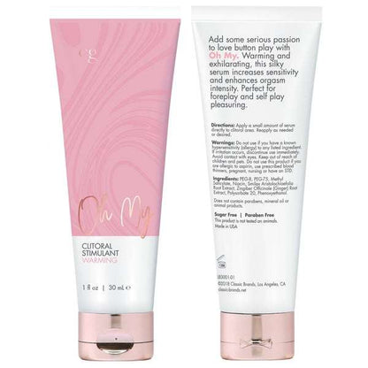 CG OH MY Warming Clitoral Stimulant - Fragrance Free 1oz | 30mLWarming Clitoral Stimulant - Fragrance Free 1oz