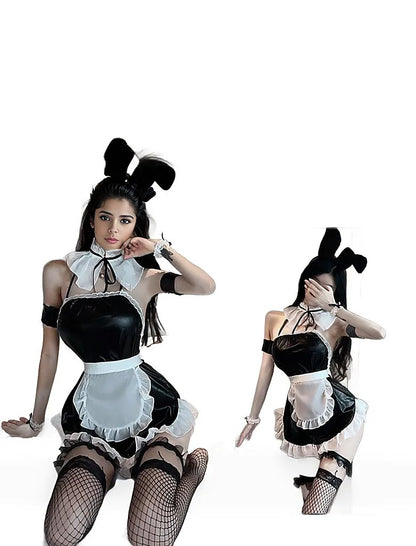 Cute Bunny Girl Sexy Backless Lingerie DressCute Bunny Girl Sexy Backless Lingerie Dress