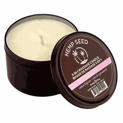 Earthly Body 3-in-1 Massage Candle 6 oz / 170 g-1 Massage Candle 6 oz / 170