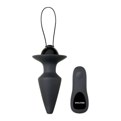 Evolved Plug &amp; Play Butt Plug Vibrator With Remote ControlEvolved Plug &amp; Play Butt Plug Vibrator
