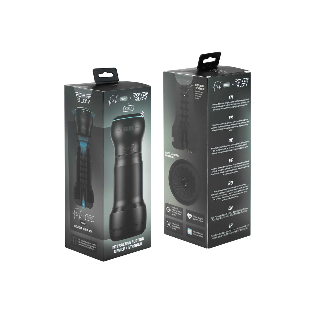 Kiiroo Feel Pocket BCBS + PowerBlow Combo StrokersKiiroo Feel Pocket BCBS + PowerBlow Combo Strokers