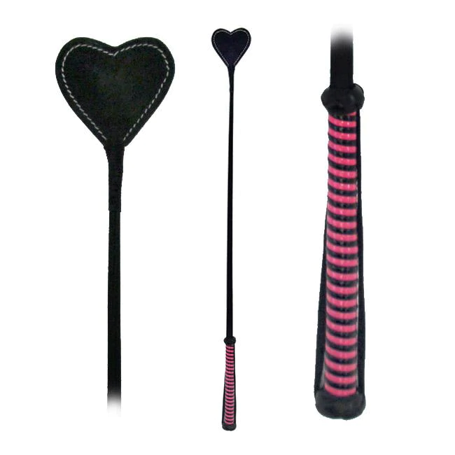 Fetissimo Riding Crop Heart Shaped Vegan Friendly PinkFetissimo Riding Crop Heart Shaped Vegan Friendly Pink