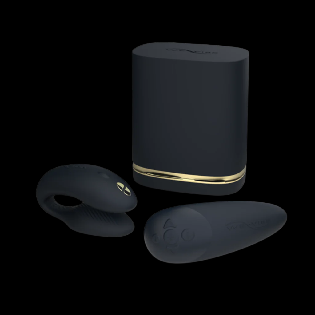 We-Vibe Womanizer Golden Moments Collection 2 Couples Vibrator-Vibe Womanizer Golden Moments Collection 2 Couples Vibrator