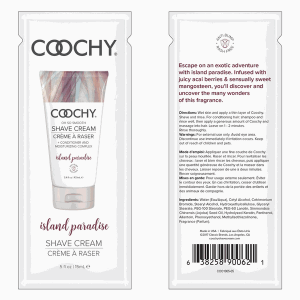 Coochy Shave  Cream - Island ParadiseCoochy Shave Cream - Island Paradise