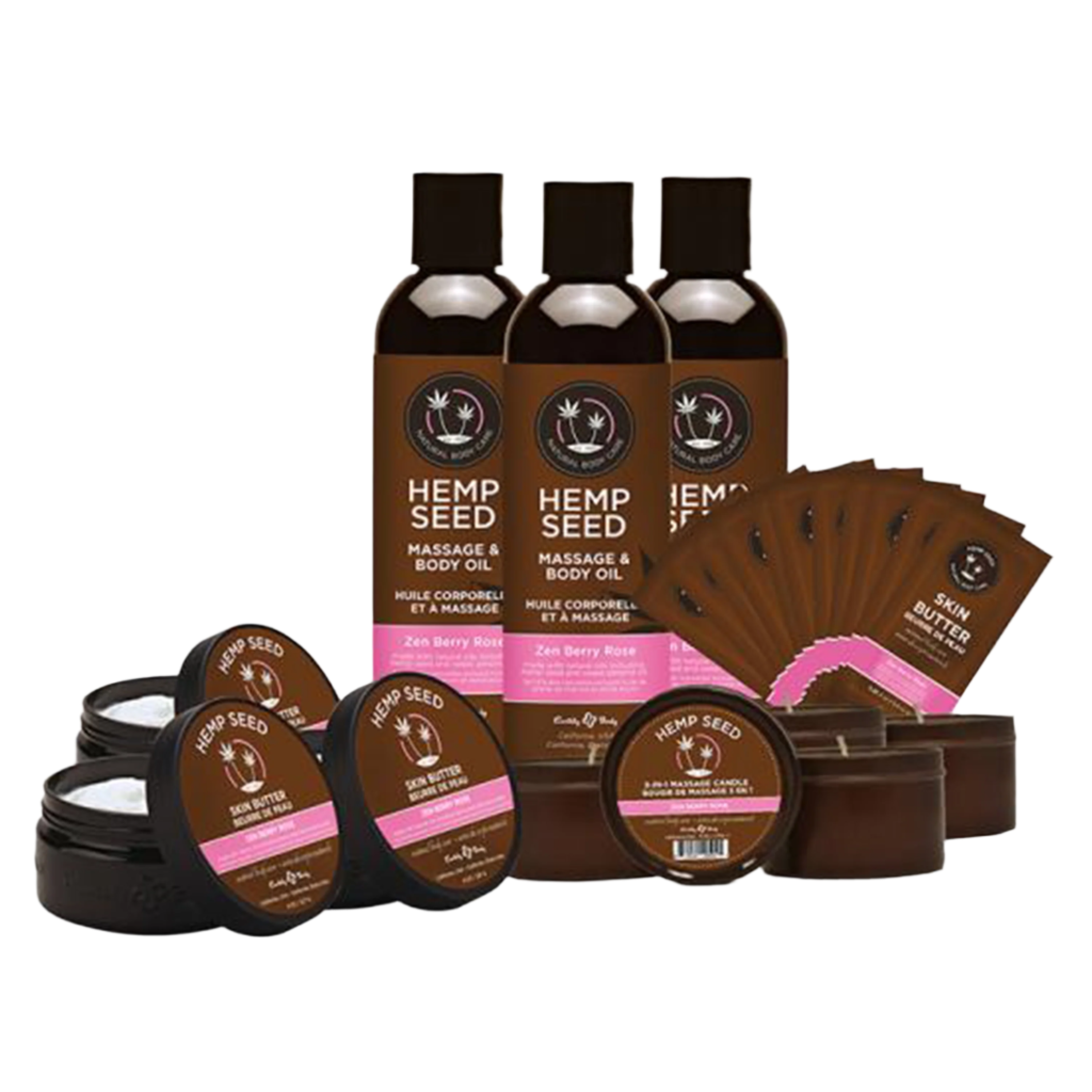 Earthly Body Fragrance Prepack Zen Berry Rose 3 Skin Butter &amp; Massage Earthly Body Fragrance Prepack Zen Berry Rose 3 Skin Butter &amp; Massage Oil 8 fl oz / 237 ml