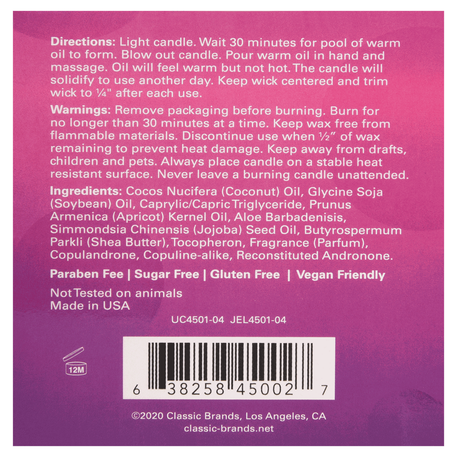Jelique MOOD CANDLES Pheromone Soy Massage CandlesJelique MOOD CANDLES Pheromone Soy Massage Candles