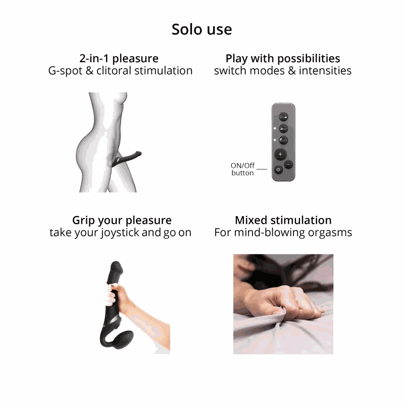 Strap-On-Me MULTI ORGASM VIBRATING BENDABLE STRAP-ONMULTI ORGASM VIBRATING BENDABLE STRAP-