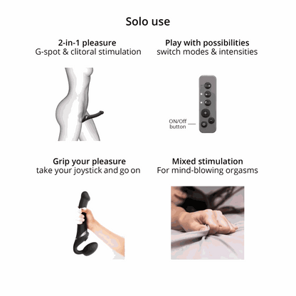 Strap-On-Me MULTI ORGASM VIBRATING BENDABLE STRAP-ONMULTI ORGASM VIBRATING BENDABLE STRAP-