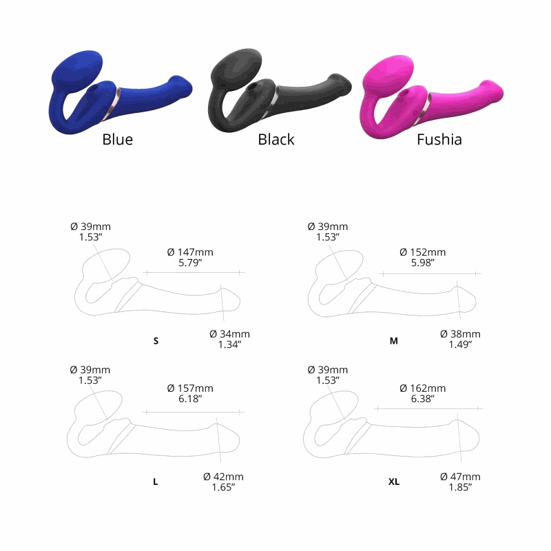 Strap-On-Me MULTI ORGASM VIBRATING BENDABLE STRAP-ONMULTI ORGASM VIBRATING BENDABLE STRAP-