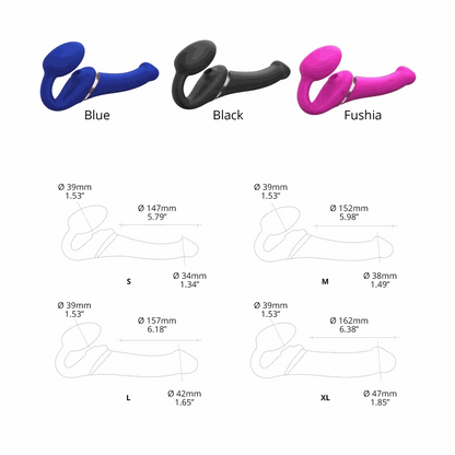 Strap-On-Me MULTI ORGASM VIBRATING BENDABLE STRAP-ONMULTI ORGASM VIBRATING BENDABLE STRAP-