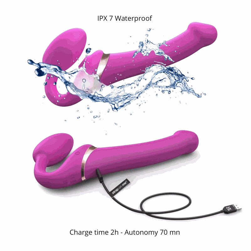 Strap-On-Me MULTI ORGASM VIBRATING BENDABLE STRAP-ONMULTI ORGASM VIBRATING BENDABLE STRAP-