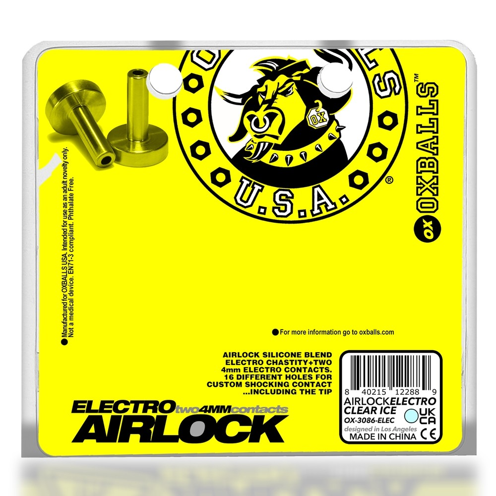 OXBALLS AIRLOCK ELECTRO Air-Lite Vented ChastityOXBALLS AIRLOCK ELECTRO Air-Lite Vented Chastity