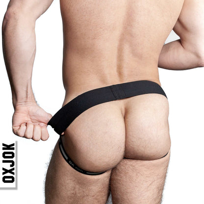 OXBALLS AIRMESH Swagger Jockstrap, TAR BLACKOXBALLS AIRMESH Swagger Jockstrap, TAR BLACK