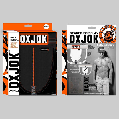 OXBALLS SLINGJOCK Upthrust Slider-Strap Jock - BLACK IRON Jockstrap