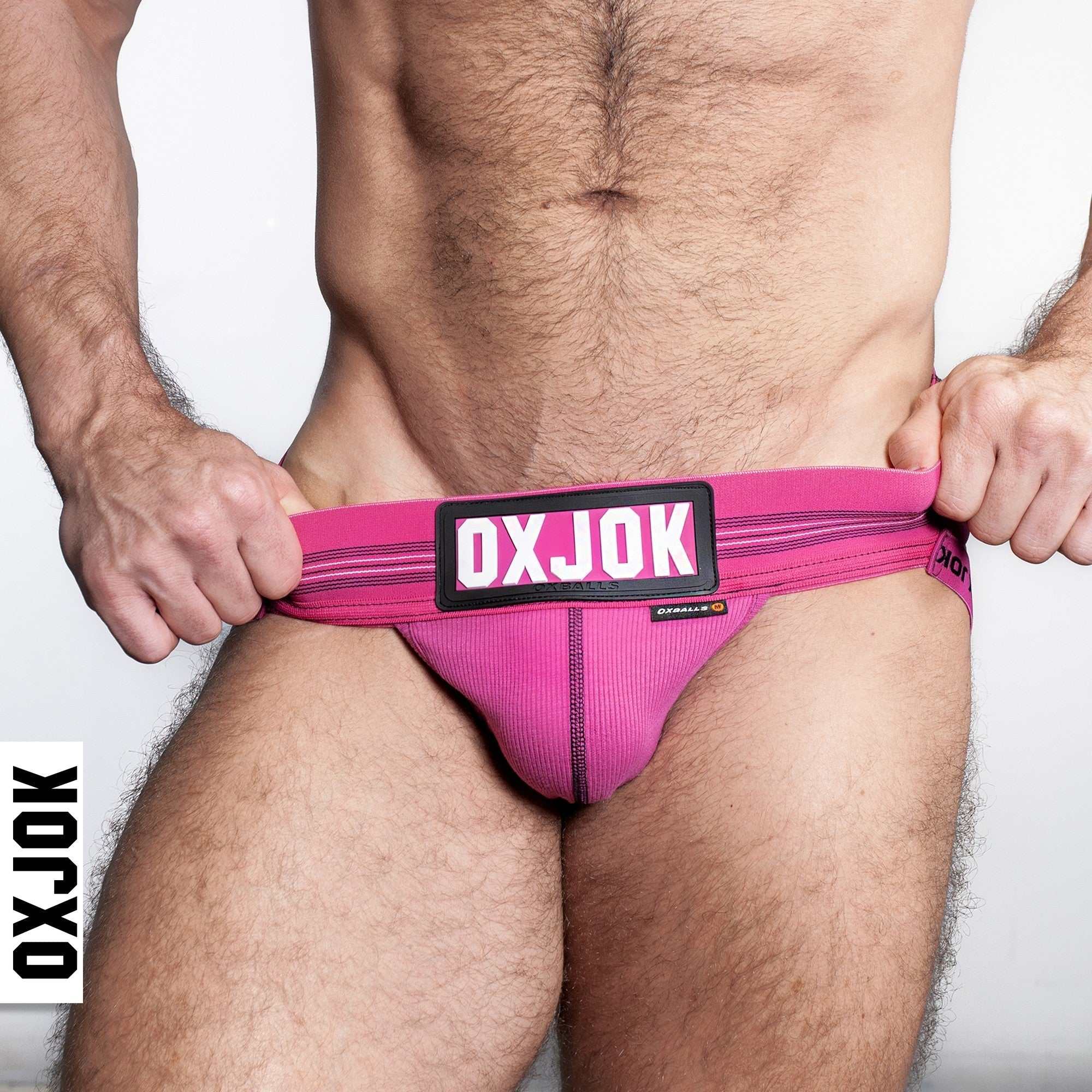 OXBALLS SLINGJOCK Upthrust Slider-Strap Jockstrap - PINK SKY Comfort