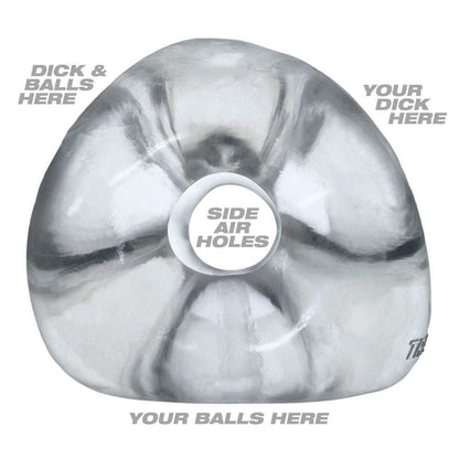Oxballs TRI-SPORT XL Thicker 3-Ring Cocksling CLEAR Oxballs Extra Soft