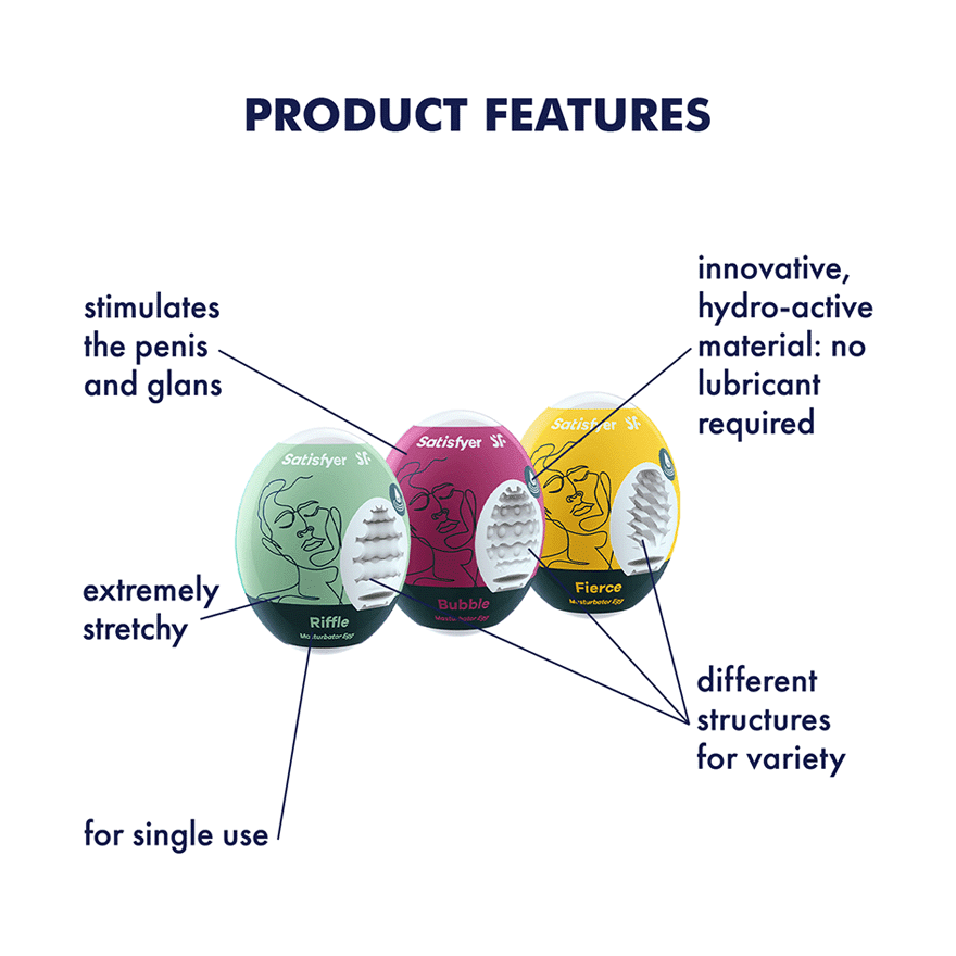Satisfyer Masturbator Egg 3er SetSatisfyer Masturbator Egg 3er Set