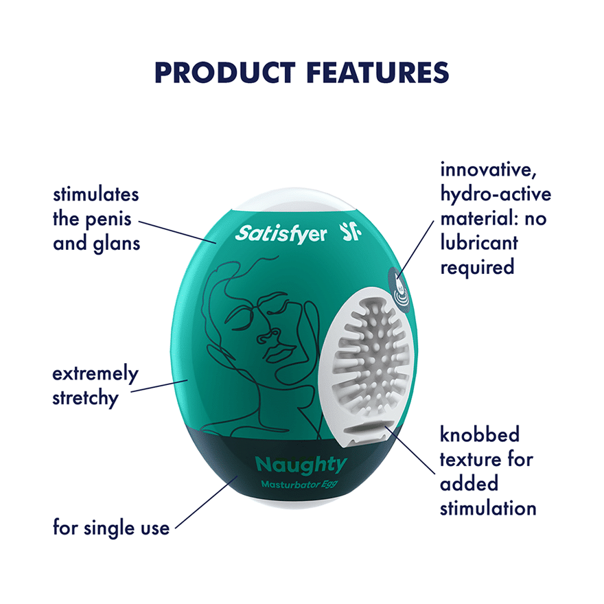 Satisfyer Masturbator Egg SingleSatisfyer Masturbator Egg Single