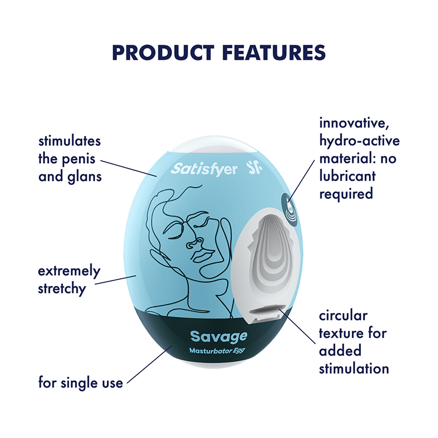 Satisfyer Masturbator Egg SingleSatisfyer Masturbator Egg Single