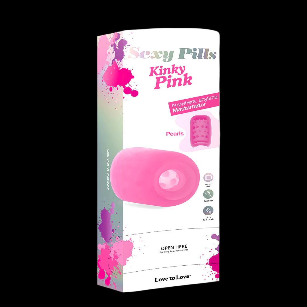 LOVE TO LOVE SEXY PILLS KINKY PINK VALENTINE Stroker - 6PKLOVE SEXY PILLS KINKY PINK VALENTINE Stroker - 6PK