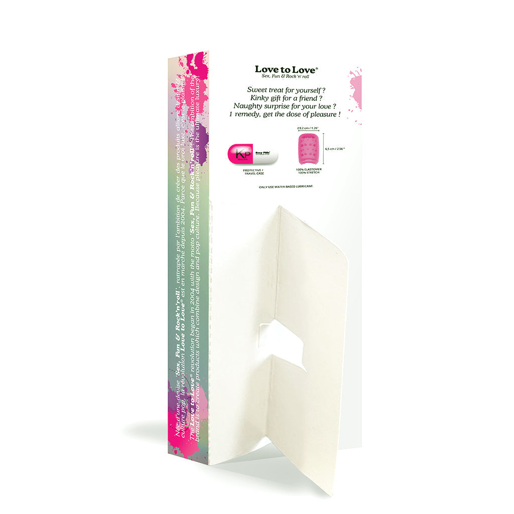LOVE TO LOVE SEXY PILLS KINKY PINK VALENTINE Stroker - 6PKLOVE SEXY PILLS KINKY PINK VALENTINE Stroker - 6PK