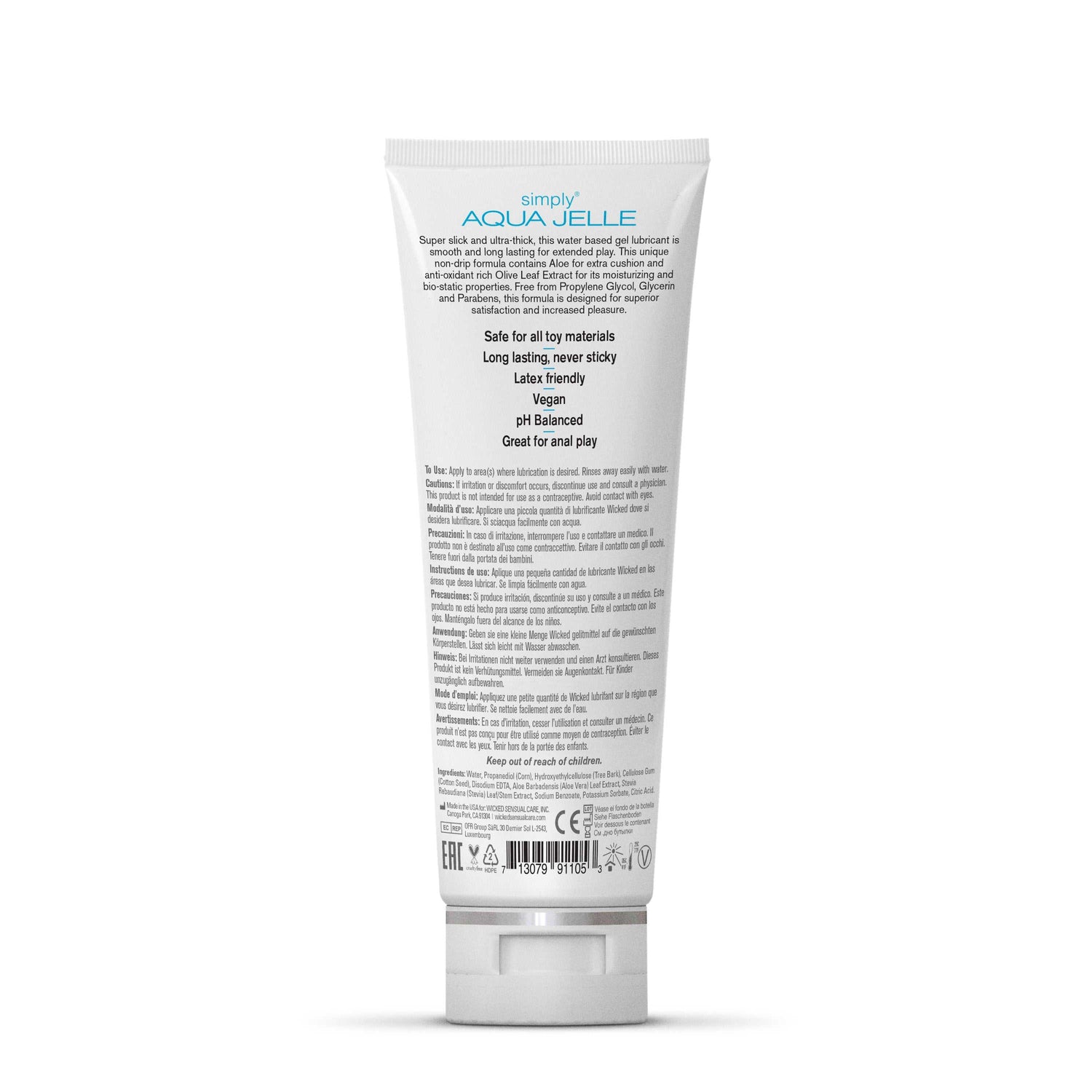 Wicked Simple Aqua Jelle Water Based LubricantWicked Simple Aqua Jelle Water Based Lubricant