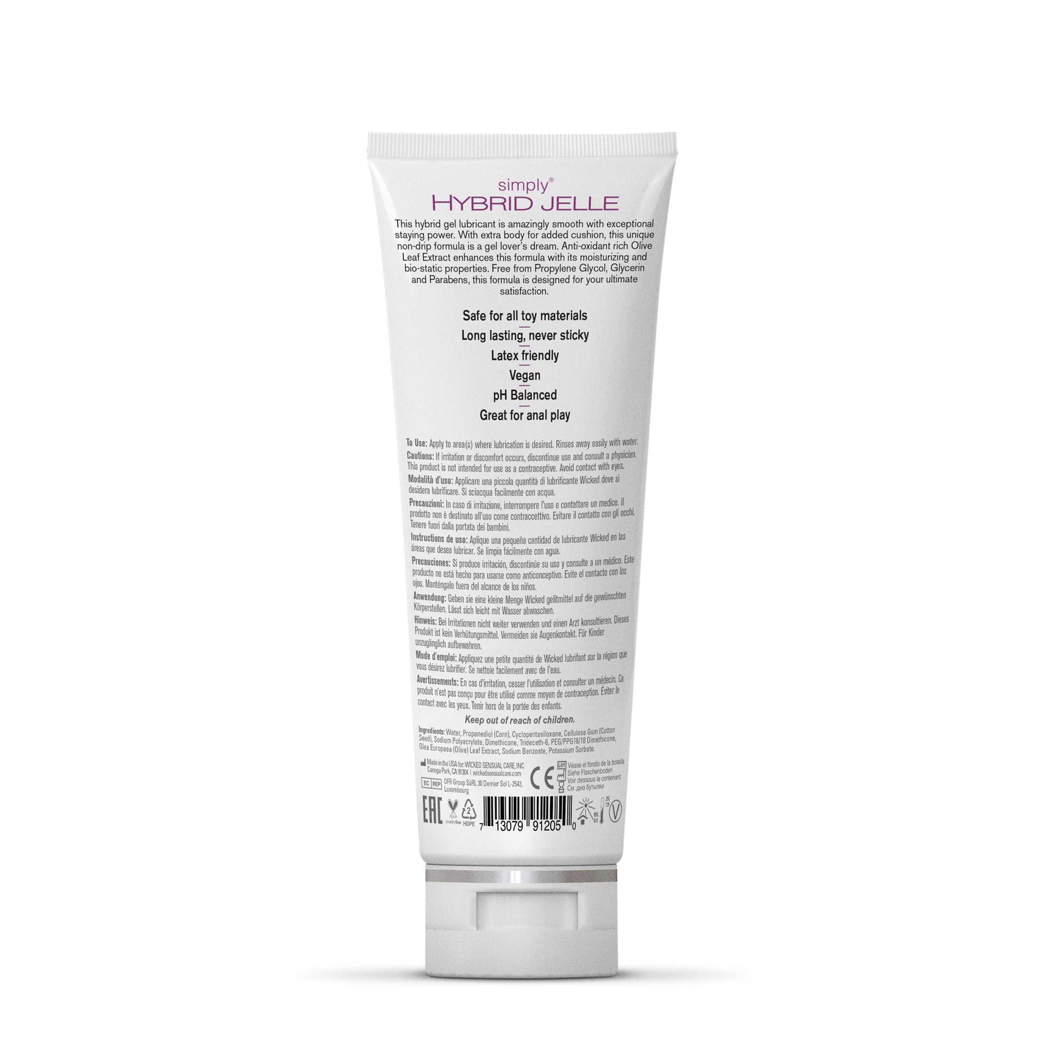 Wicked Simply Hybrid Jelle LubricantWicked Simply Hybrid Jelle Lubricant