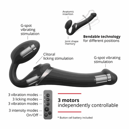 Strap-On-Me MULTI ORGASM VIBRATING BENDABLE STRAP-ONMULTI ORGASM VIBRATING BENDABLE STRAP-