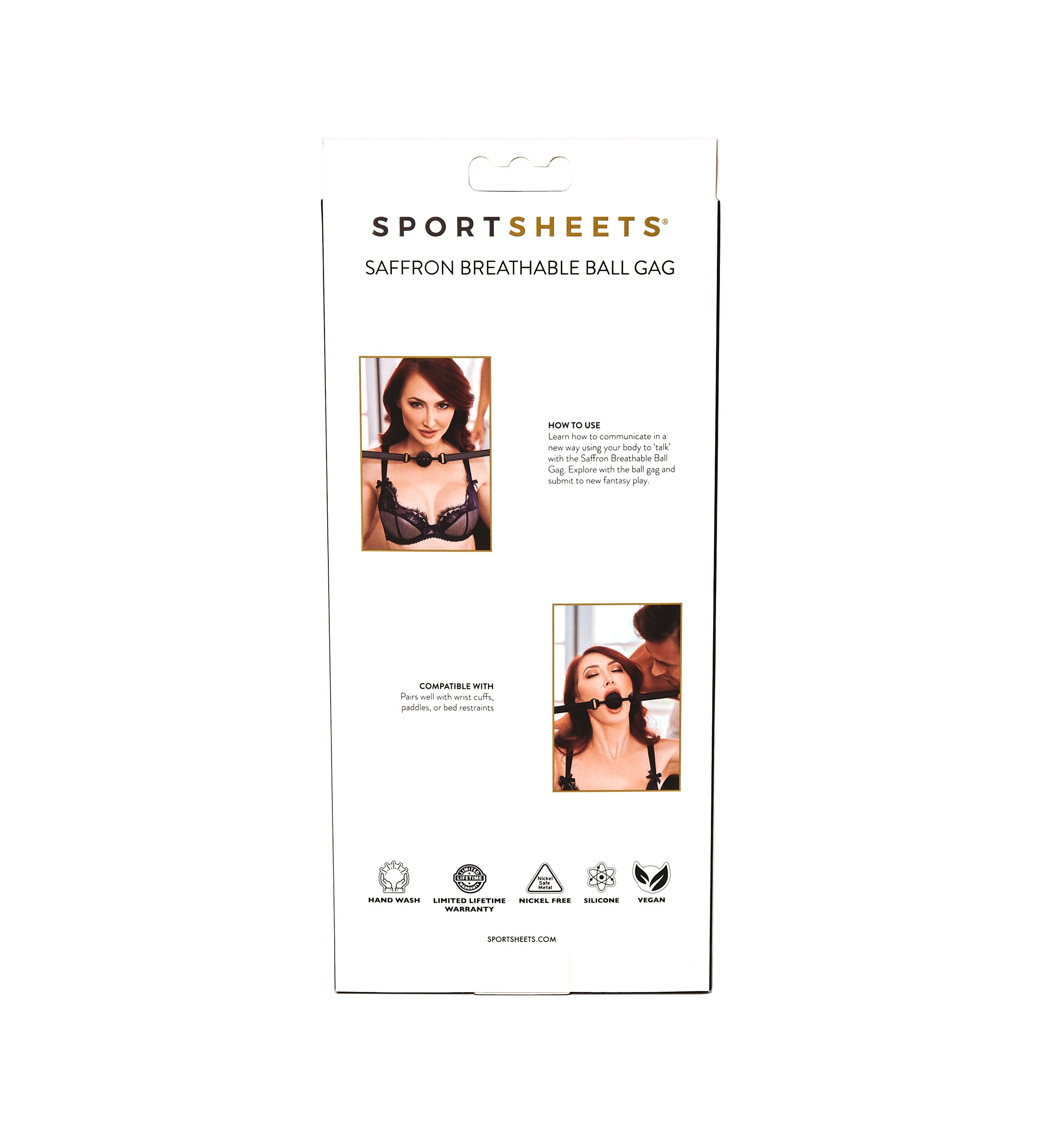 Sportsheets Saffron Breathable Ball GagSportsheets Saffron Breathable Ball Gag