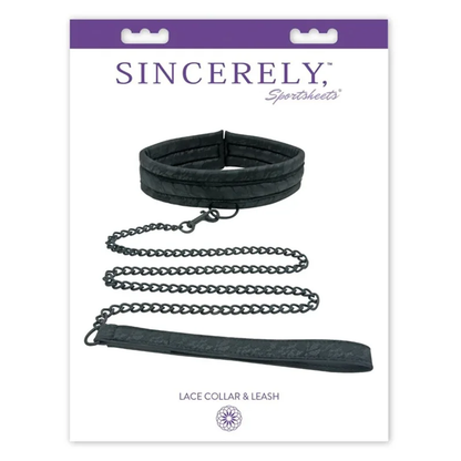 Sportsheets Sinc Lace Collar and LeashSportsheets Sinc Lace Collar