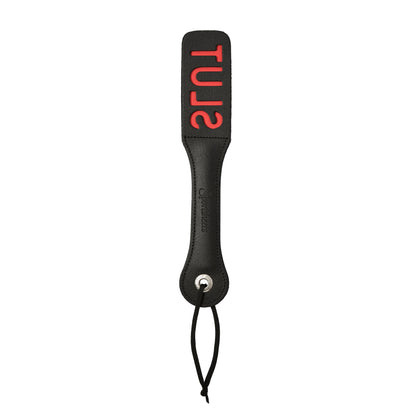 Sportsheets 12” Leather Slut Impression PaddleSportsheets 12” Leather Slut Impression Paddle