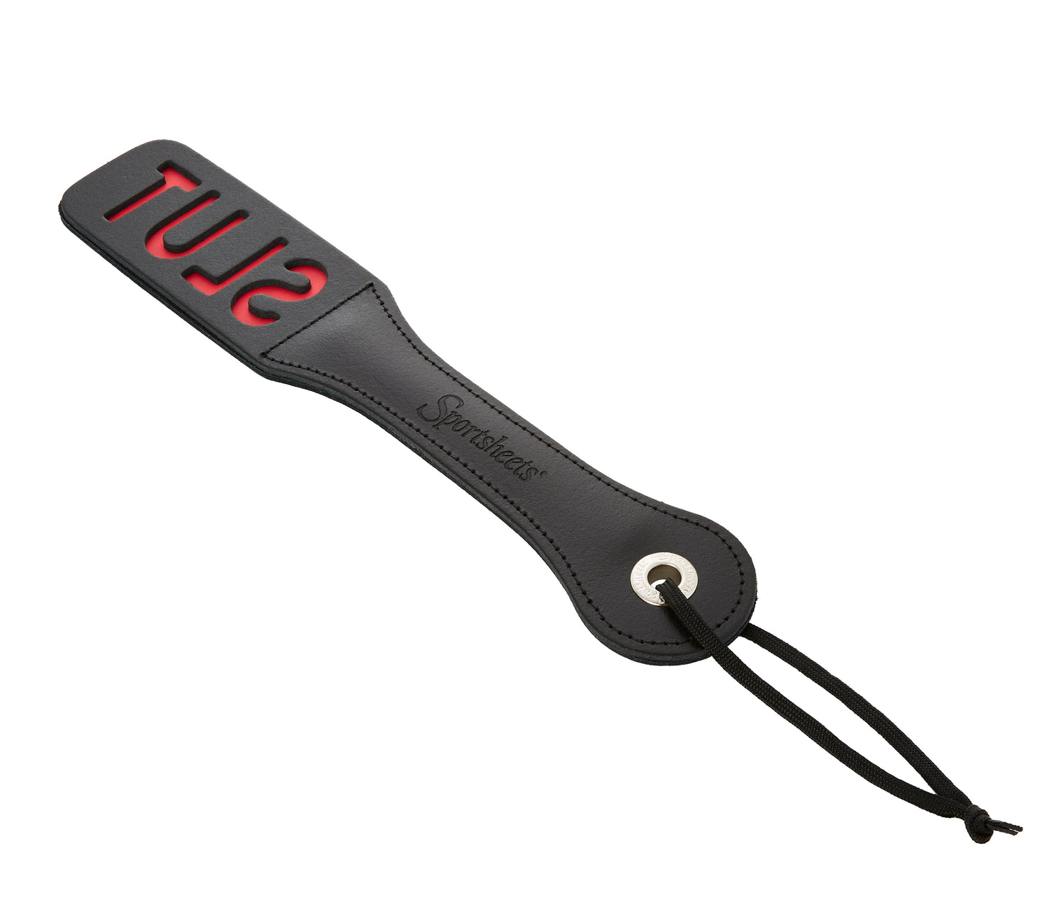 Sportsheets 12” Leather Slut Impression PaddleSportsheets 12” Leather Slut Impression Paddle