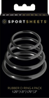 Sportsheets O-Rings Set - 4 Assorted Sizes-Rings Set - 4 Assorted Sizes