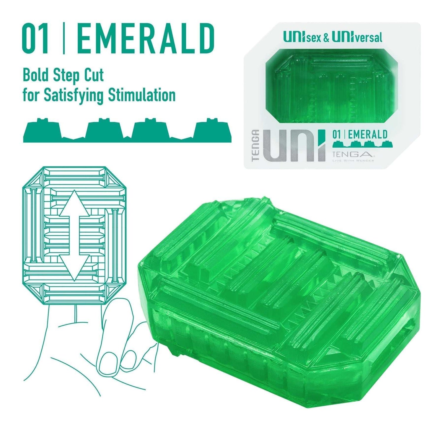 Tenga UNI Stretchable Masturbator Finger Stimulation Enhancement UNI