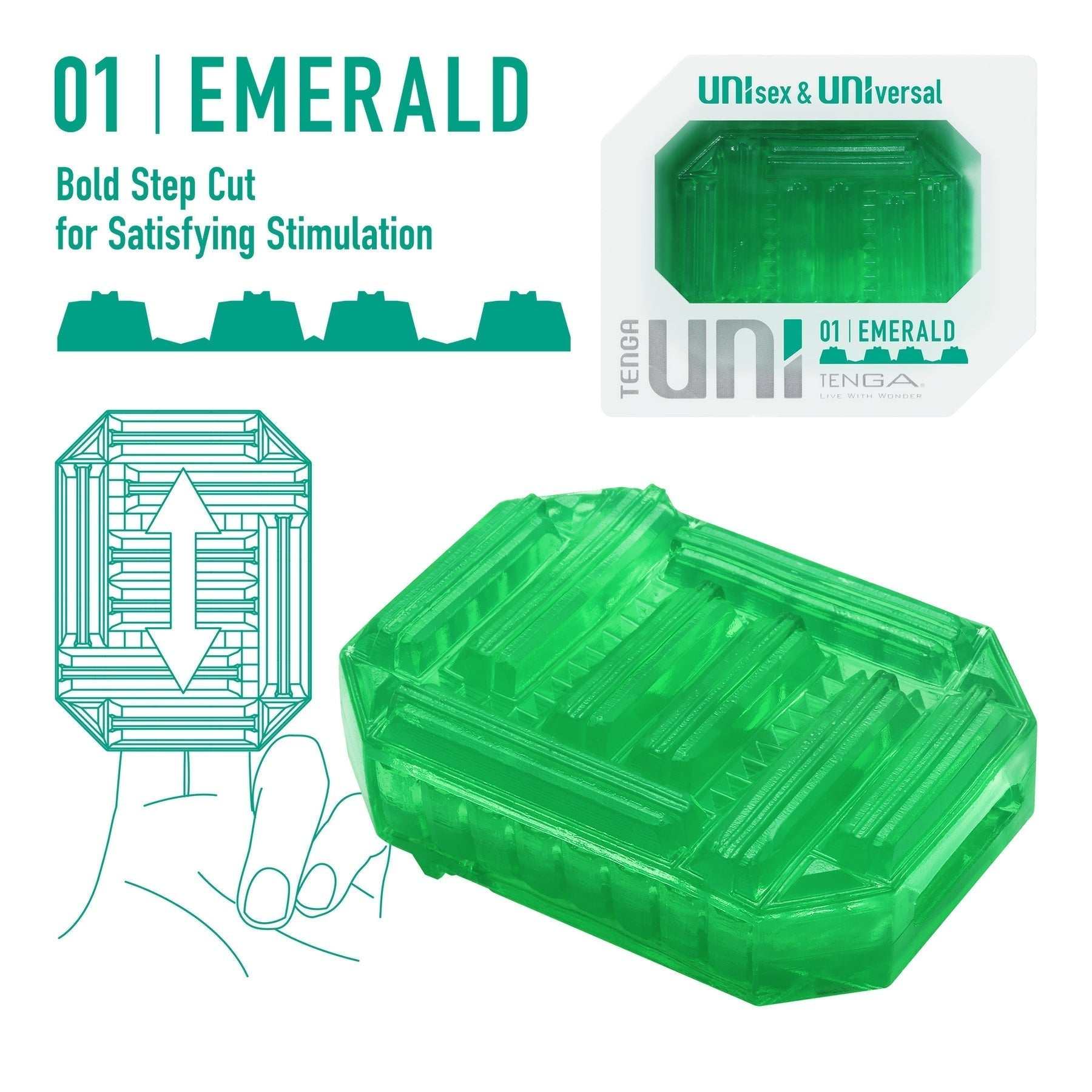 Tenga UNI Stretchable Masturbator Finger Stimulation Enhancement UNI