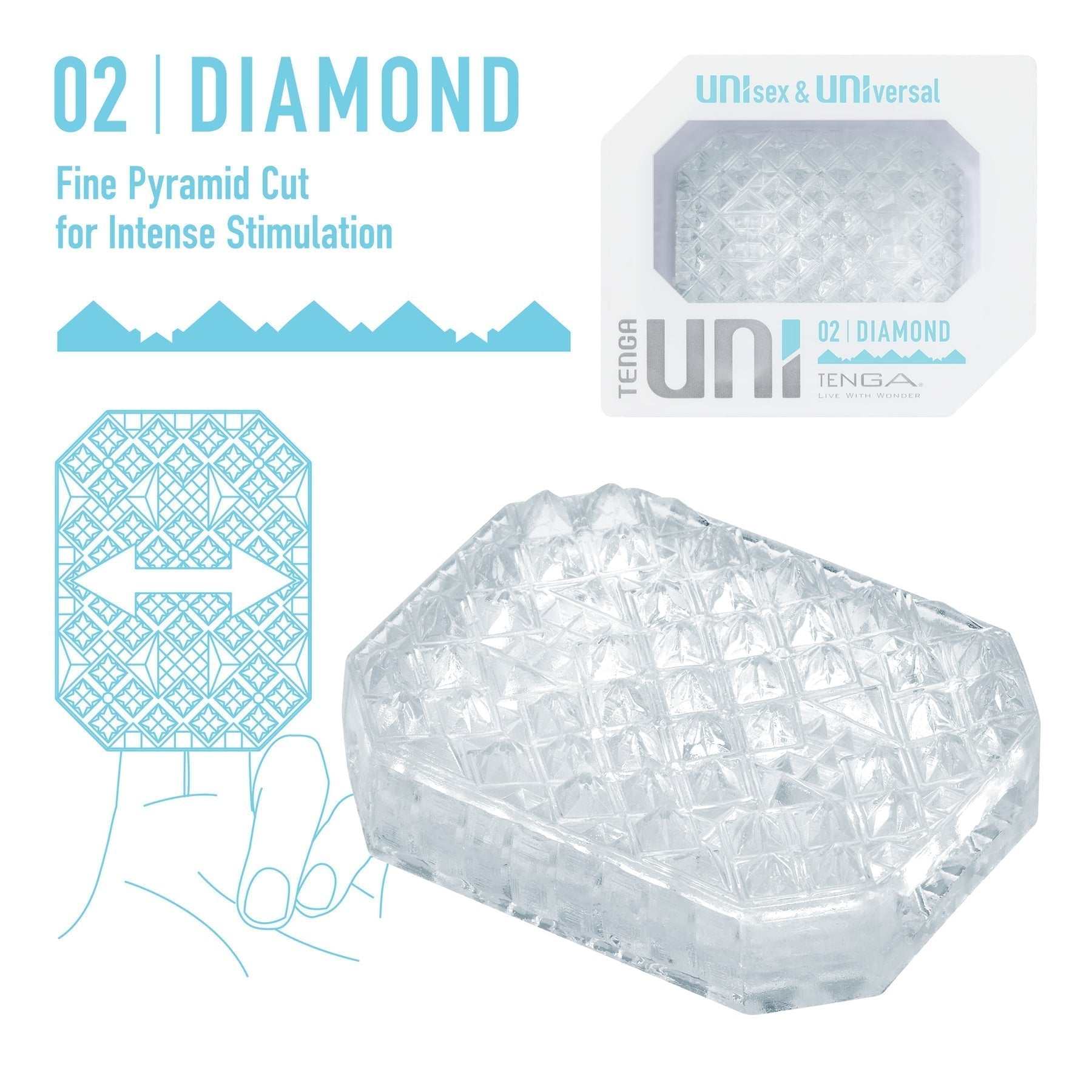 Tenga UNI Stretchable Masturbator Finger Stimulation Enhancement UNI